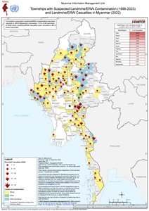 Hazard Map Mine Contamination (1999-2023) and Casualties (2022) in Myanmar MIMU441v01 08Sep2023 A3.pdf